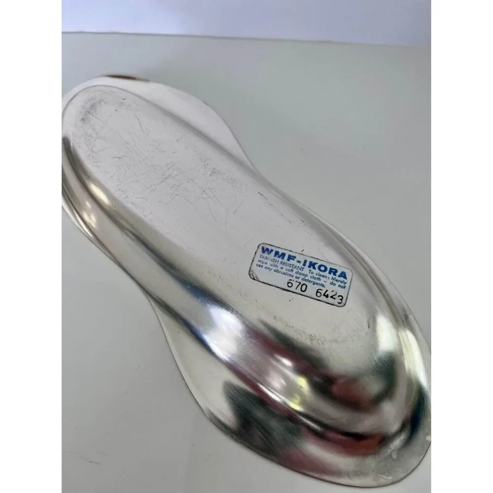 MCM-set of 2 Silver Dish WMF IKORA Tarnish Resistant # 670 6423